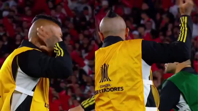 ¡Calentó el ambiente! El desafiante gesto de Arturo Vidal a la hinchada de River Plate