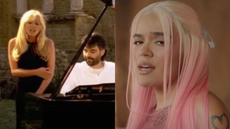 La reacción de Marta Sánchez tras comentada versión de “Vivo por ella” con Karol G