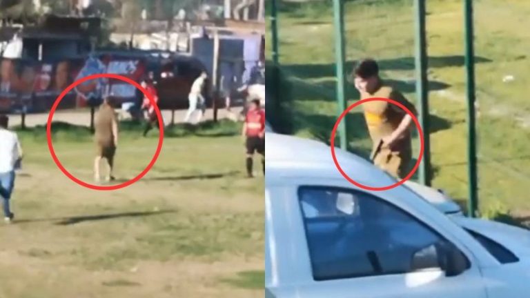 Pánico en pleno partido: Sujeto armado ingresó a la cancha y baleó a dos personas en Peñaflor