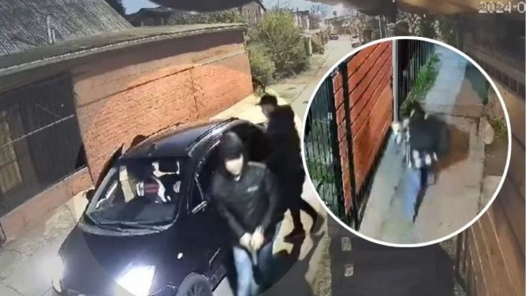 Violento asalto en La Florida: Delincuentes dispararon a rostro descubierto en asalto a joven