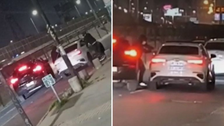 Todo fue grabado: PDI repelió a balazos encerrona de pesadilla en autopista de Macul