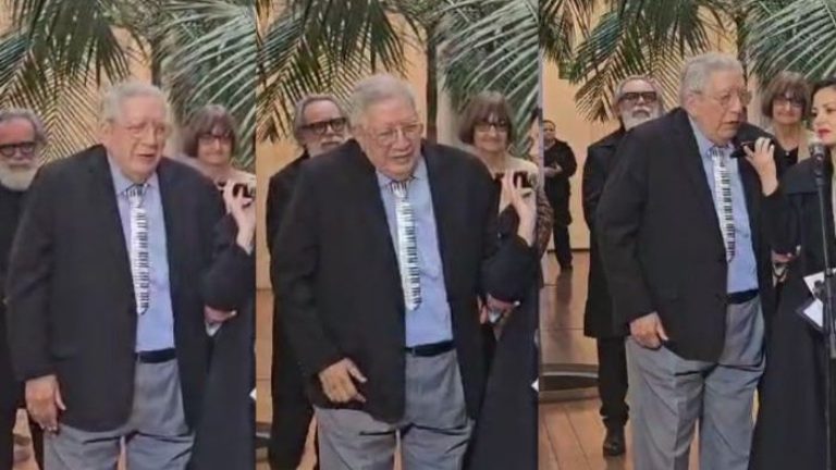 ¿Te diste cuenta? El tierno detalle que vistió Valentín Trujillo al recibir Premio Nacional de Música