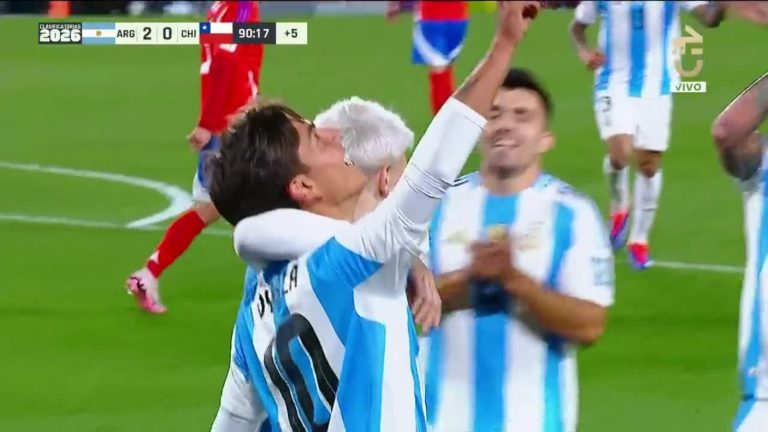 Es goleada albiceleste: Paulo Dybala sentenció a Chile y puso el 3 a 0 frente a La Roja