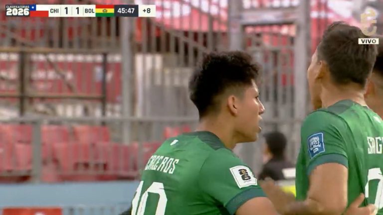 No se puede creer: Miguel Terceros le da otra vez la ventaja a Bolivia ante Chile en un contragolpe