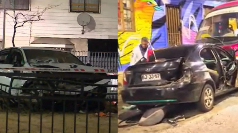 En Valparaíso y Recoleta: conductores chocaron y murieron tras ser heridos a bala y arma cortopunzante
