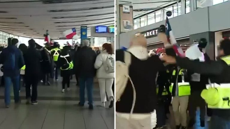 Así se vive en el aeropuerto de Santiago el paro de trabajadores en la previa de Fiestas Patrias XL