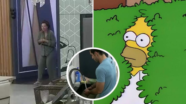¿Qué estaba evitando? Michelle recreó meme de Los Simpson para zafar de Pedro en Gran Hermano