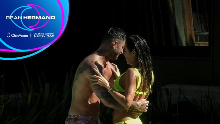 Chama y Manuel vivieron un coqueto momento en la piscina de Gran Hermano