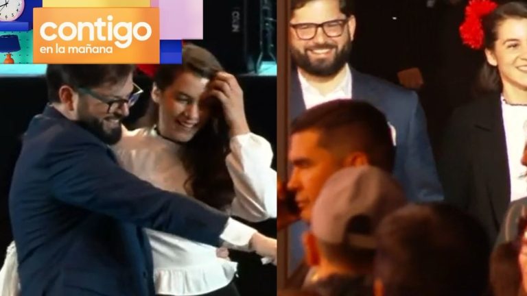 Pdte. Boric se lució con pie cueca junto a su pareja, Paula Carrasco, en Parque O'Higgins