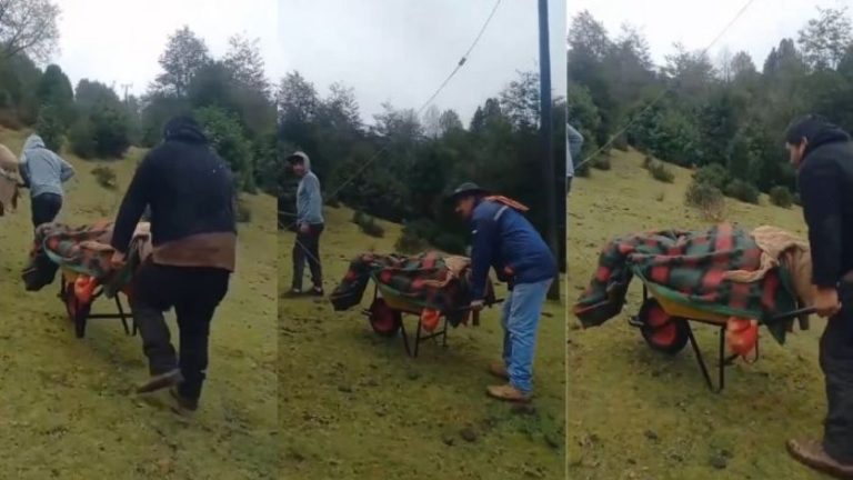Indignación por paciente trasladado en carretilla en Panguipulli: Requería atención de urgencia