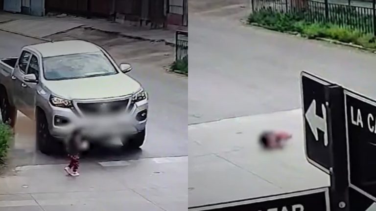La llaman la “niña milagrosa”: Menor de tres años resultó ilesa tras ser atropellada por camioneta en Cerro Navia
