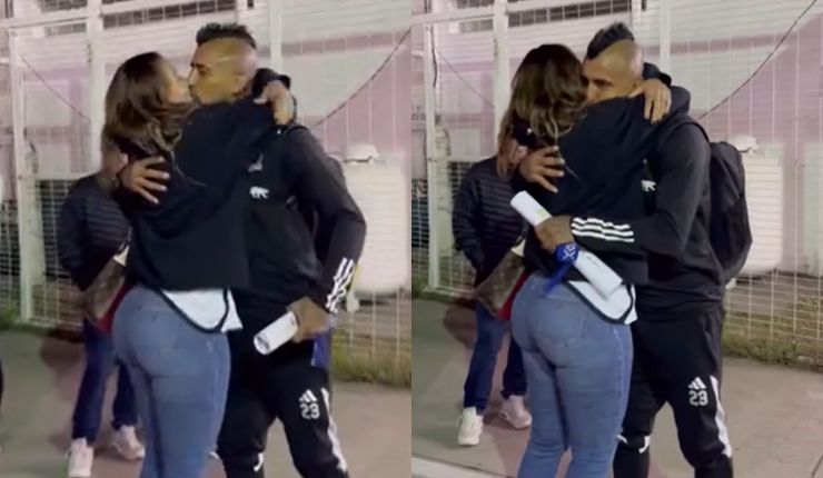 Puro amor: El especial recibimiento de Sonia Isaza a Arturo Vidal tras victoria clave de Colo Colo