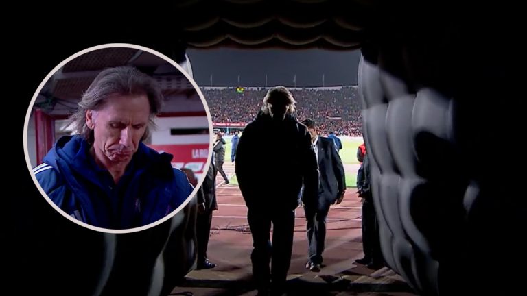 Serio y cabizbajo: Así fue la salida de Ricardo Gareca tras la amarga derrota ante Brasil