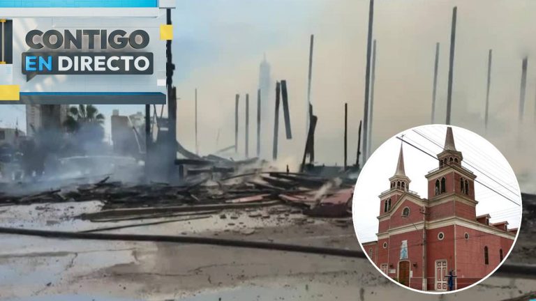 Voraz incendio destruye histórica Iglesia San Francisco de Iquique: Impactantes registros