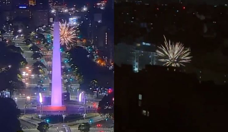 Bendita Copa Libertadores: Hinchas de River lanzan fuegos artificiales cerca del hotel de A. Mineiro