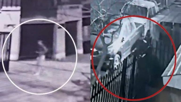 Violento turbazo en casa: Video muestra a delincuentes acechando en PAC