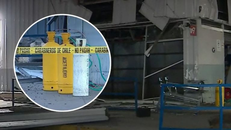 Sujetos detonaron cajero automático con saturación de gas en Renca: Rompieron reja de supermercado