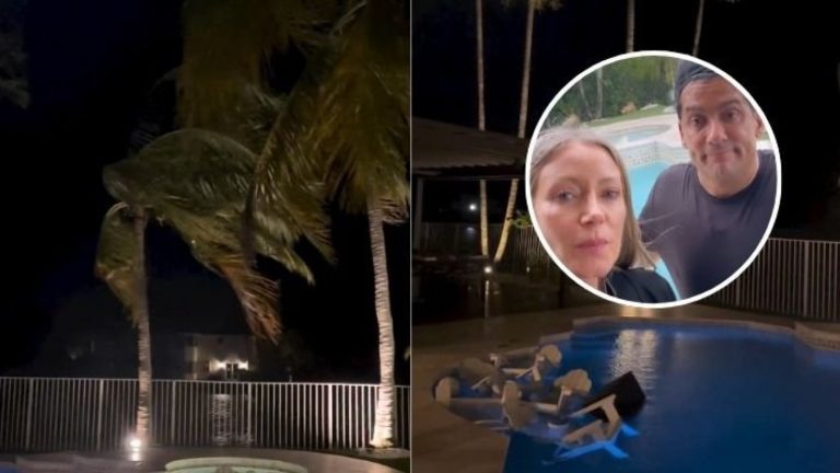 Marcela Vacarezza registró paso del huracán Milton en su casa de Florida: “Roguemos que...”
