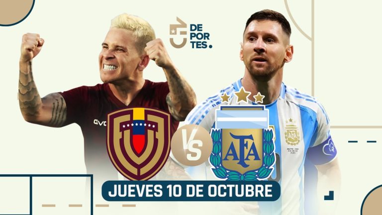Venezuela vs Argentina: Mira acá EN VIVO y GRATIS el partido por las Eliminatorias