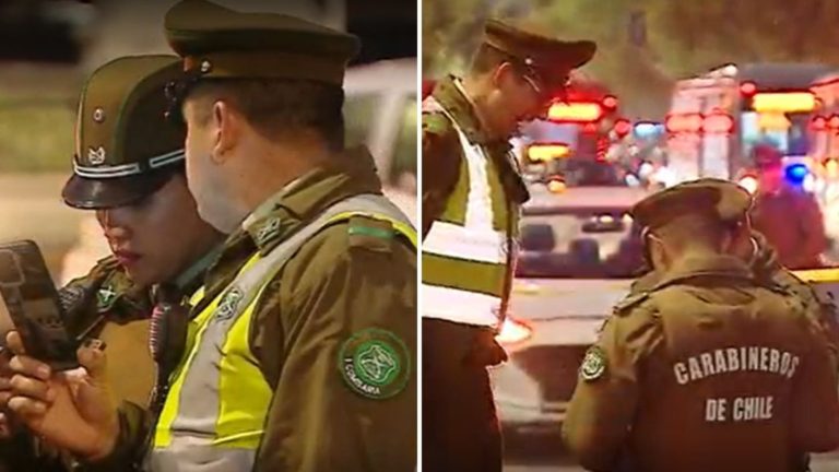 Taxista atropelló a carabinero tras fiscalización en Santiago: Tenía orden de detención vigente