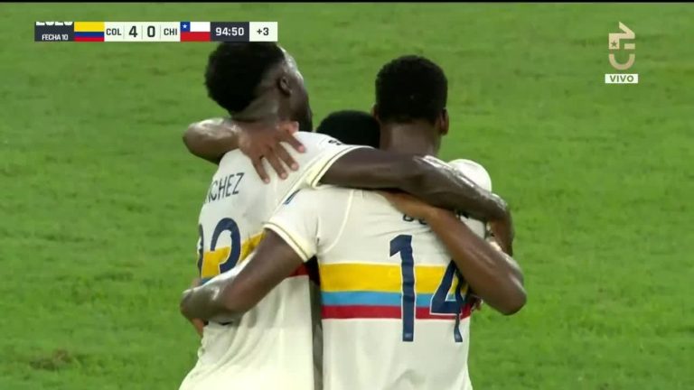 ¡Goleada y humillación total! Luis Sinisterra puso el 4-0 de Colombia contra Chile