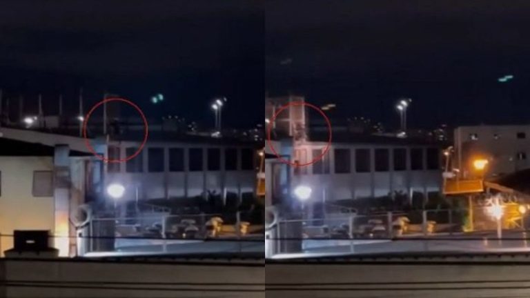 Captan descarado intento de fuga de reo en Santiago 1: Lo pillaron encaramado al techo