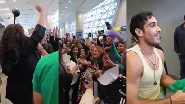 ¡Pedro hasta regaló su polera! Locura en el aeropuerto por finalistas de Gran Hermano Chile