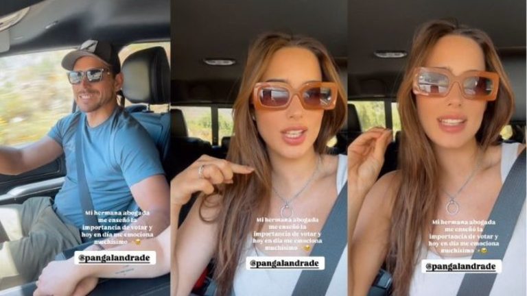 Melina Noto compartió su emoción por votar con Pangal Andrade: “Es una obligación y derecho”