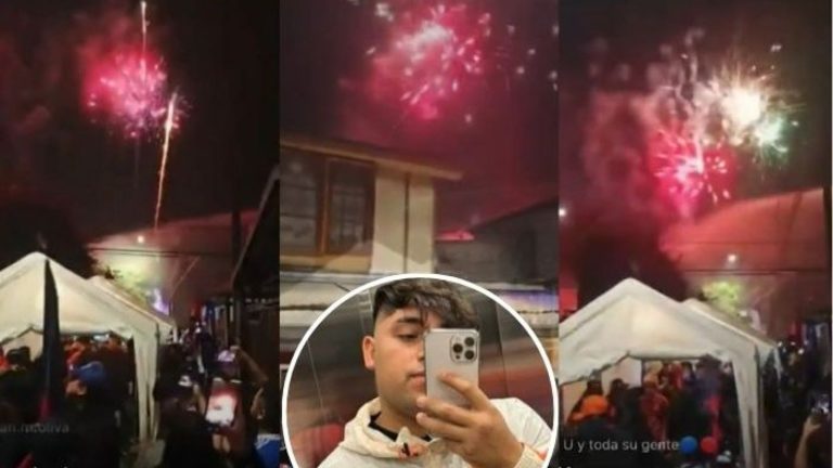 Con pirotecnia y disparos: Impactantes imágenes del velorio de barrista acribillado en La Pintana