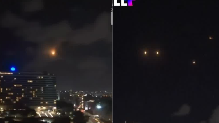 Registran bombardeo de Irán a Tel Aviv: Israel activó misiles para interceptar ataque