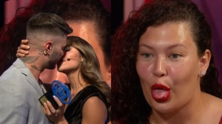 Sin filtro: El expresivo gesto de Michelle al ver beso de Chama y Manuel en los Gran Hermano Awards