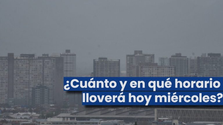 Otro golpe a los veranistas: ¿En qué horarios lloverá hoy miércoles en Santiago y la Región Metropolitana?