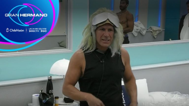 ¿Sabes quién es? Patricio generó risas con un bizarro disfraz para la fiesta de esta noche en GH