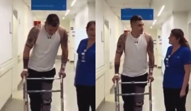 A casi dos meses del accidente: Cristóbal Campos pública nuevo video de su rehabilitación