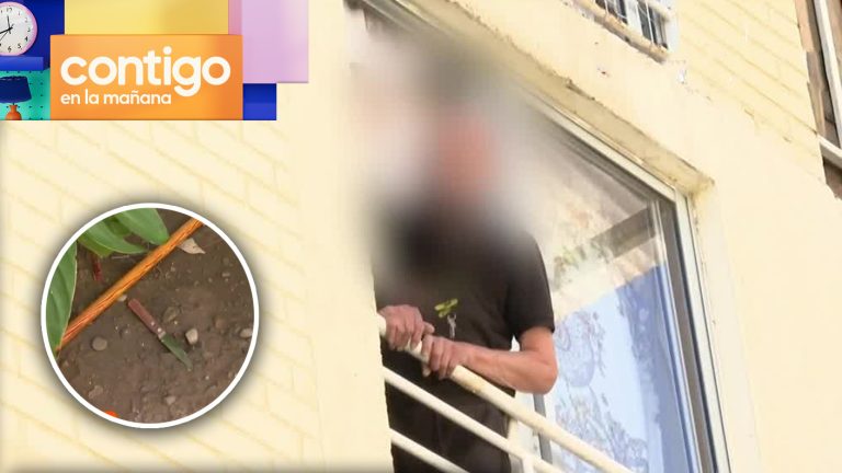 Denuncian a vecino que arroja cuchillos desde su departamento