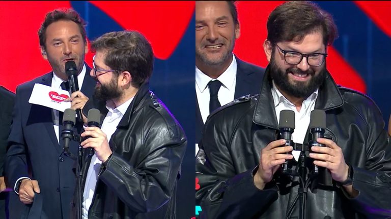 “Paula, ¿qué opinas?”: Pdte. Boric pujó por icónica chaqueta de Emmanuel en Teletón