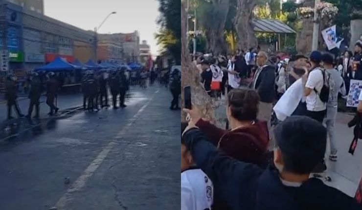 Tuvo que intervenir Carabineros: Hinchas de Colo Colo realizan desmanes en llegada del plantel a Copiapó