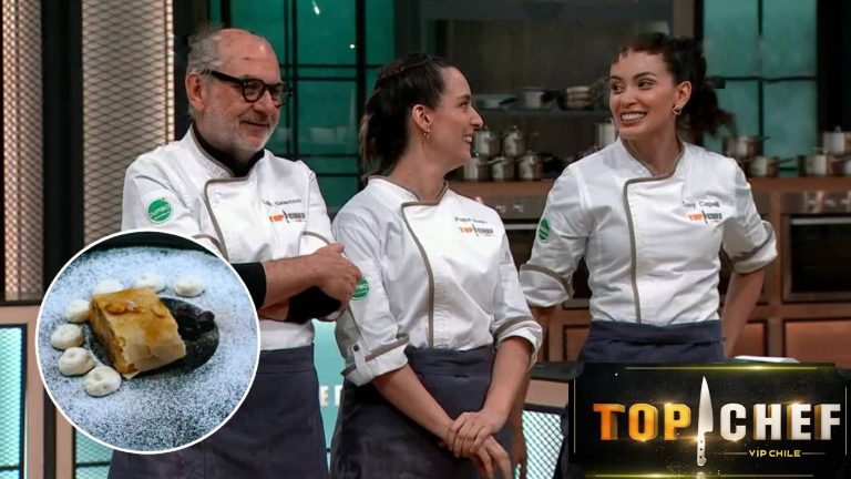 ¡Sacó aplausos del jurado! Strudel de Luis Gnecco, Pepa Bello y Cony Capelli deleitó a los chefs