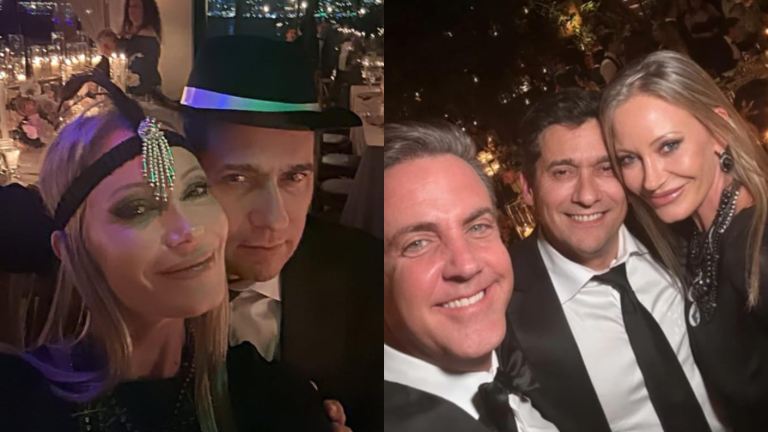 Marcela Vacarezza y Rafael Araneda impactaron con sus looks en lujoso matrimonio