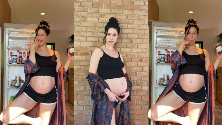 “Estoy a punto de parir”: Francisca Valenzuela sorprendió con fotos de avanzado embarazo