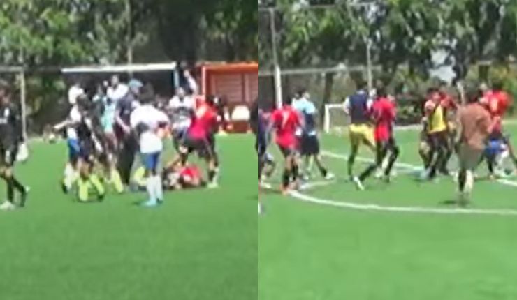 Caos en el fútbol joven: Partido entre la UC y Unión Española terminó en brutal pelea