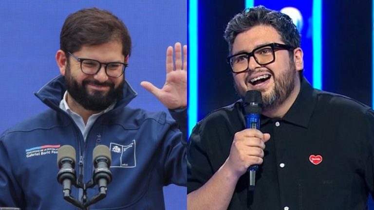 ¿Cómo se lo tomó? Pdte. Boric reaccionó a los ácidos chistes de Luis Slimming en Teletón 2024