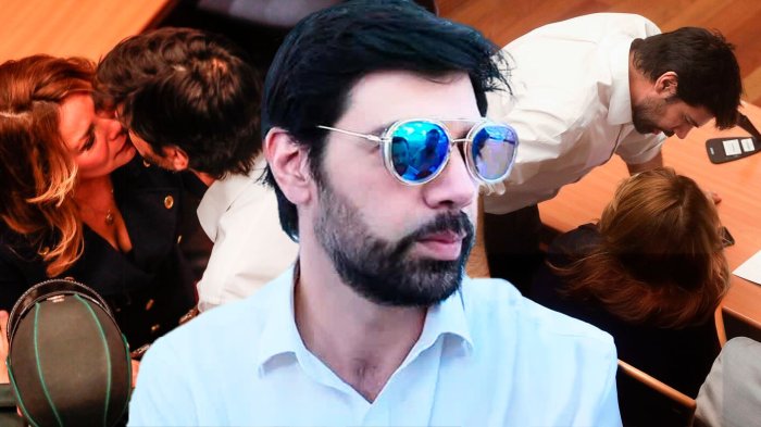 Entrevistado en la fila: Así fue la llegada de Joaquín Lavín Jr. a cárcel para visitar a Cathy Barriga