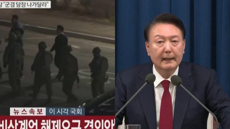 Presidente de Corea del Sur dio marcha atrás a Ley Marcial en medio de crisis política