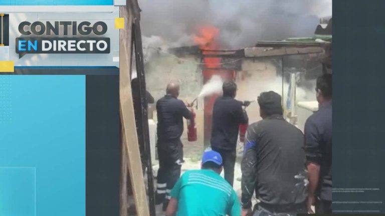 Incendio en casa presuntamente tomada en Santiago Centro generó pánico entre vecinos