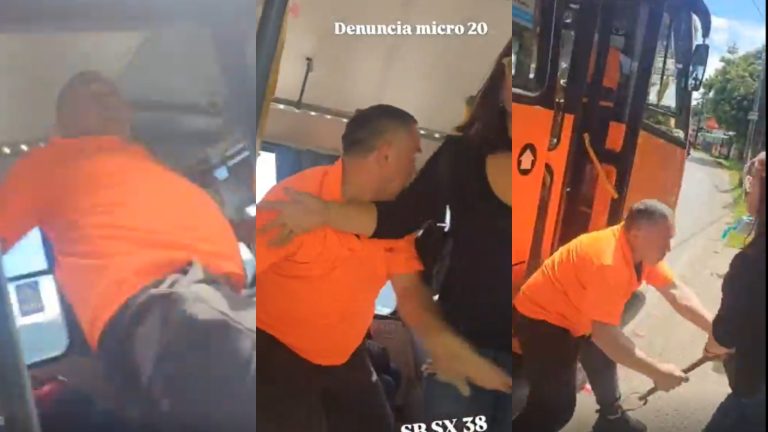 “Quieres dejar a mi polola...”: Conductor de micro intentó a agredir a estudiantes con un palo en Valdivia