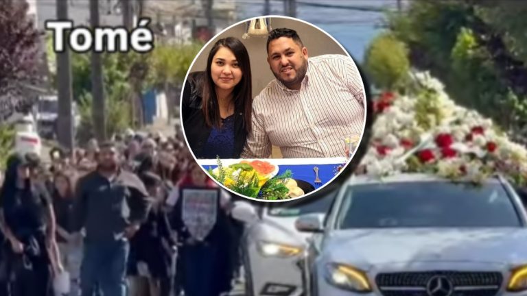 La multitudinaria y conmovedora despedida a familia fallecida en accidente en Cabrero