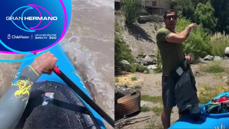 “Es súper difícil”: Pedro Astorga tuvo complicaciones con su kayak ante la subida del río Maipo