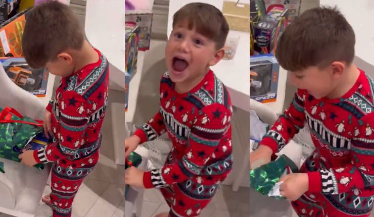 Emoción total: La eufórica reacción del hijo del Dibu Martínez al recibir su regalo de Navidad