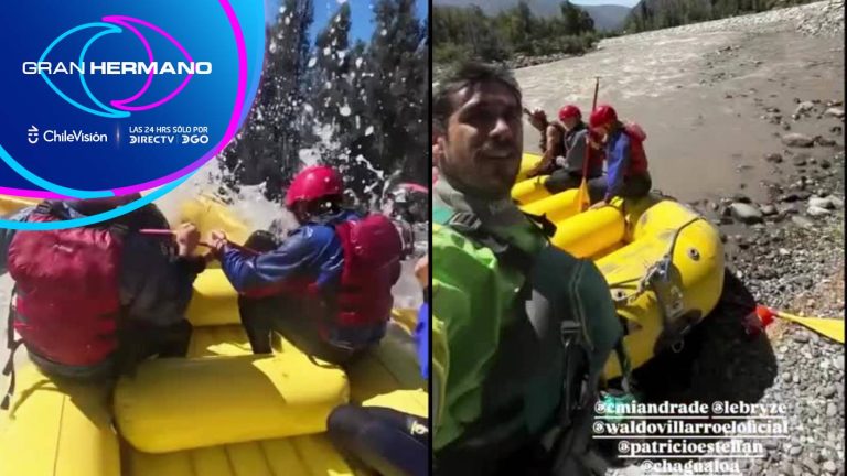 ¡Muy extremo! Pedro Astorga llevó a excompañeros de Gran Hermano Chile a hacer rafting